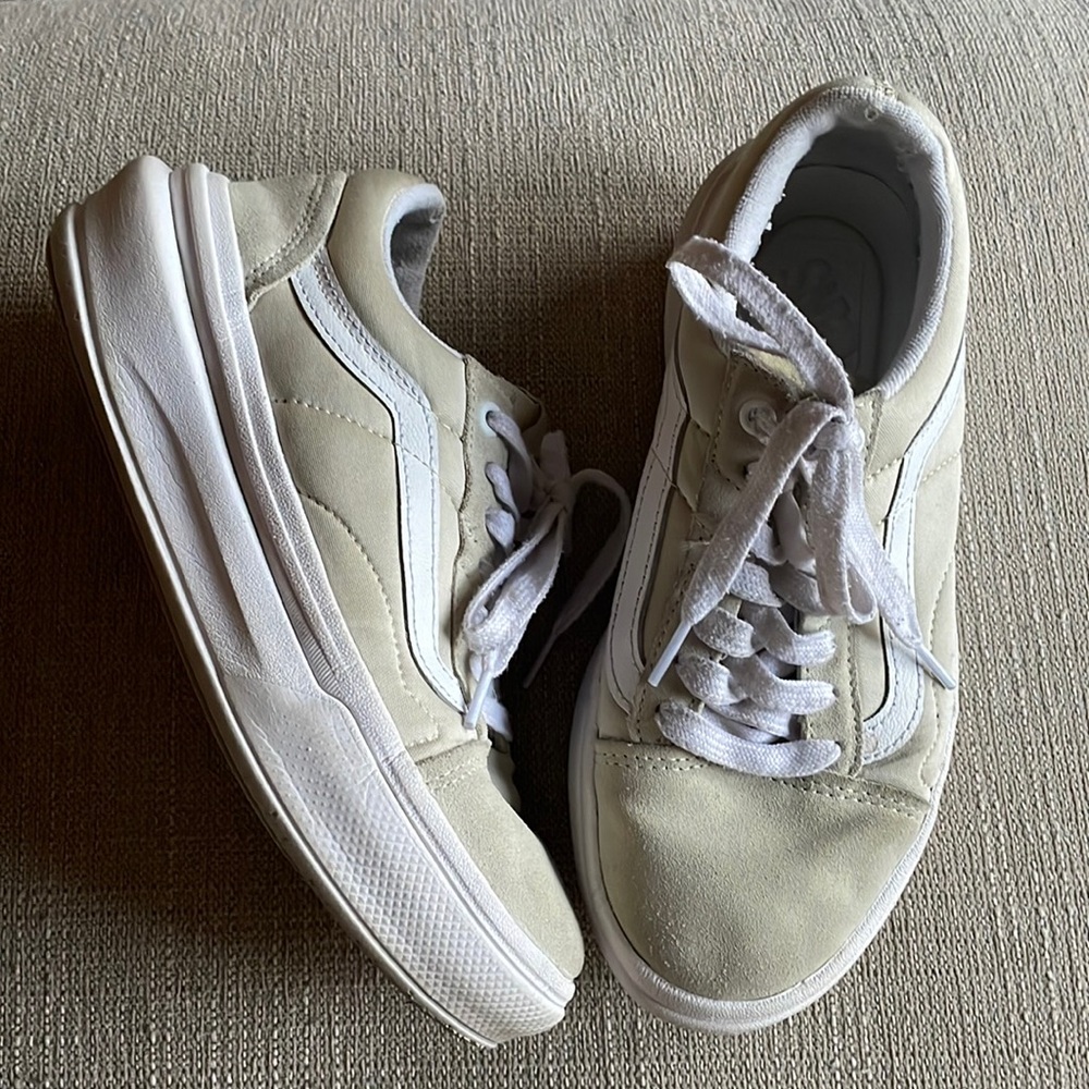Cream colored Vans